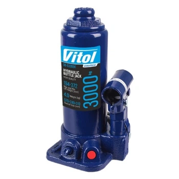 Домкрат Vitol DB-03006K/T90304S, телескопічний, гідравлічний, 3т, min 194мм, max 372мм, валіза (DB-03006K) VITOL DB-03006K 1071718