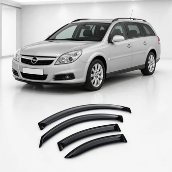 Дефлектори вікон вітровики для Opel Vectra C Caravan 2002-2008 Скотч 3M (AMO14502) Acrylic 4 шт