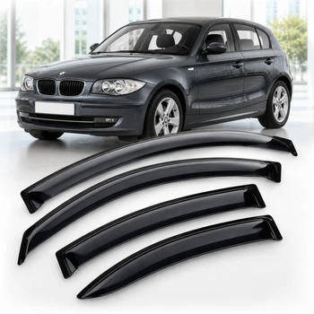 Дефлектори вікон вітровики для BMW 1 (E87) 2004 Скотч 3M (AMB20504) Acrylic 4 шт