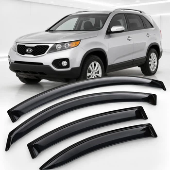 Дефлектори вікон вітровики для KIA Sorento 2009-2015 Скотч 3M (AMK11209) Acrylic 4 шт