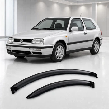 Дефлектори вікон вітровики для Volkswagen Golf III 3d 1991-1997 Скотч 3M (AMV22291) Acrylic 2 шт
