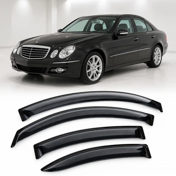 Дефлектори вікон вітровики для Mercedes E-class Sd (W211) 2002-2009 Скотч 3M (AMM32002) Acrylic 4 шт