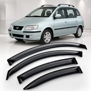 Дефлектори вікон вітровики для Hyundai Matrix 2001 Скотч 3M (AMH21001) Acrylic 4 шт