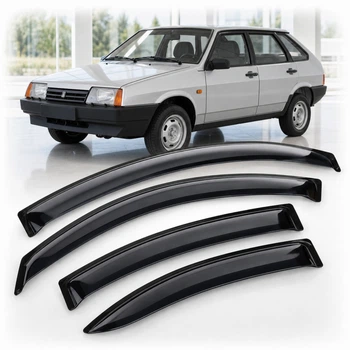 Дефлектори вікон вітровики для Lada 2109 21099 2114 2115 Скотч 3M (AMB0004) Acrylic 4 шт