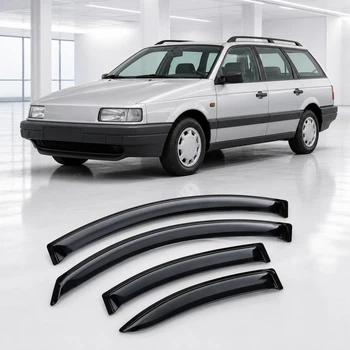 Дефлектори вікон вітровики для Volkswagen Passat B3/B4 Wagon 1988-1997 Скотч 3M (AMV21288) Acrylic 4 шт