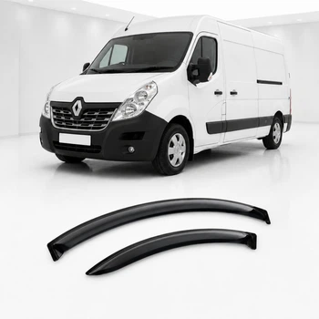 Дефлектори вікон вітровики для Renault Master/Opel Movano III 2010 Скотч 3M (AMR13010) Acrylic 2 шт