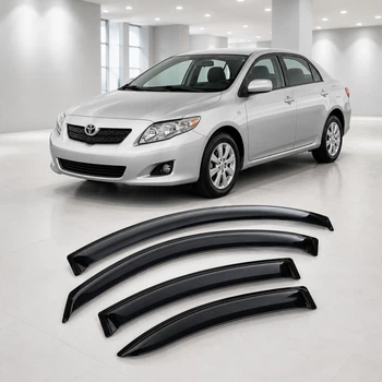 Дефлектори вікон вітровики для Toyota Corolla Sd 2007 Скотч 3M (AMT21107) Acrylic 4 шт