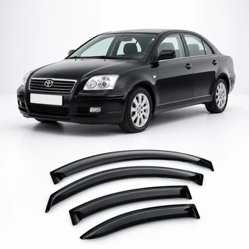 Дефлектори вікон вітровики для Toyota Avensis Sd 2003-2008 Скотч 3M (AMT20303) Acrylic 4 шт