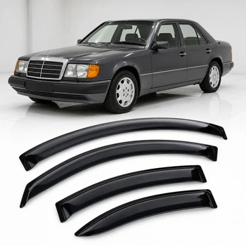 Дефлектори вікон вітровики для Mercedes E-class Sd (W124) 1984-1995 Скотч 3M (AMM30984) Acrylic 4 шт