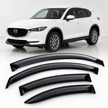 Дефлектори вікон вітровики для Mazda CX-5 2017 Скотч 3M (AMM24317) Acrylic 4 шт