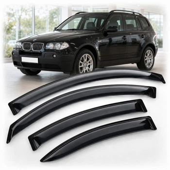 Дефлектори вікон вітровики для BMW X3 (E83) 2003 Скотч 3M (AMB20103) Acrylic 4 шт