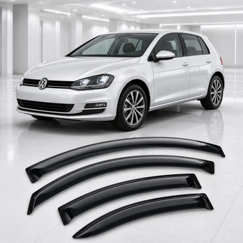 Дефлектори вікон вітровики для Volkswagen Golf VII 5d 2012 Скотч 3M (AMV23812) Acrylic 4 шт