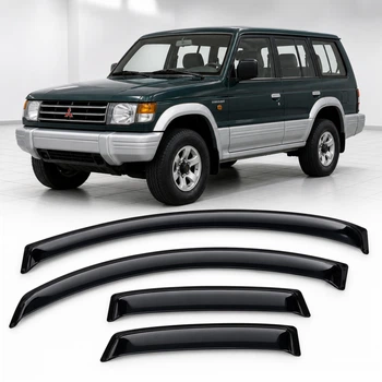 Дефлектори вікон вітровики для Mitsubishi Pajero II 5d 1991-2000 Скотч 3M (AMM41191) Acrylic 4 шт
