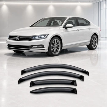 Дефлектори вікон вітровики для Volkswagen Passat B8 Sd 2014 Скотч 3M (AMV24514) Acrylic 4 шт