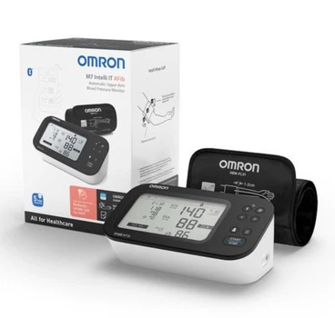 Автоматический тонометр OMRON M7 Intelli IT AFib HEM-7361T-EBK, Bluetooth, манжета 22–42 см