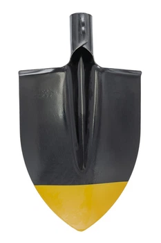 Лопата штыковая MASTERTOOL 220х300х390 мм черно-желтая покраска 14-6254