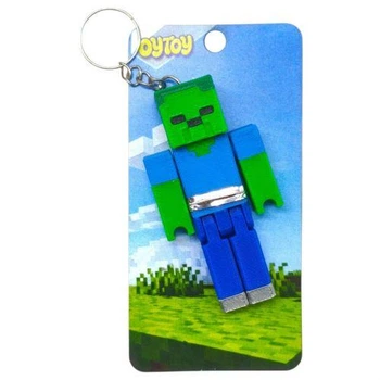 Брелок 3D печать "Minecraft Zombie / Зомби" 5270668