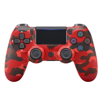 Бездротовий геймпад DuablShock 4 V2 Bluetooth для PlayStation і ПК — Червоний камуфляж