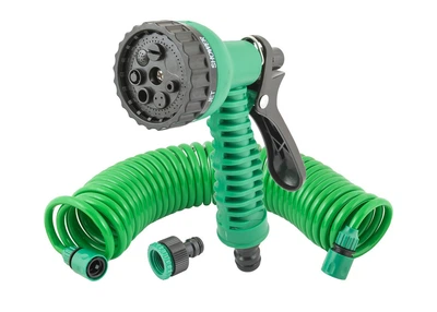 Набор для полива MASTERTOOL DEW LINE 5 шт (пистолет 7 режимов/шланг 10 м/адаптер ½" ВР-¾" ВР/коннекторы ⅜" 2 шт) 92-9342