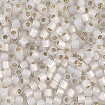 DBL-221 Бісер Miyuki Delica Beads 8/0 (блискучий білий опал), 50 г