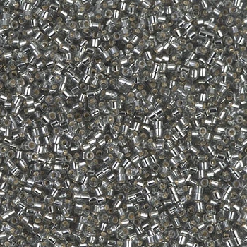 DBS-48 Бісер Miyuki Delica Beads 15/0 (коричневий металік з "бензиновим" переливом), 50 г