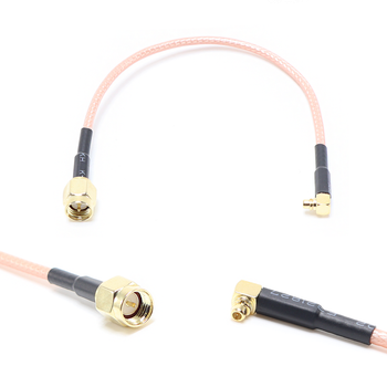 Пигтейл на кабель RG316 - 15 см / SMA male - угловой MMCX male / [PG0080]