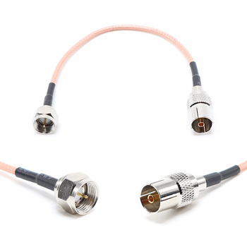 Пигтейл на кабель RG316 - 15 см / F male - TV female / [PG0344]