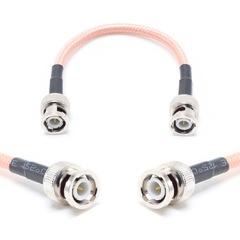 Пигтейл на кабель RG142 - 15 см / BNC male - BNC male / [PG0137]