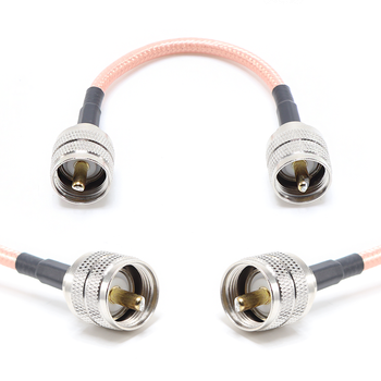 Пигтейл на кабель RG142 - 15 см / UHF male - UHF male / [PG0273]
