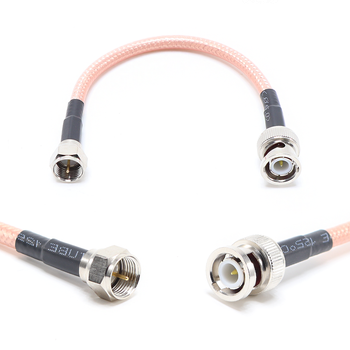 Пигтейл на кабель RG142 - 15 см / BNC male - F male / [PG0467]