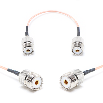 Пигтейл на кабель RG316 - 15 см / UHF female - UHF female / [PG0278]