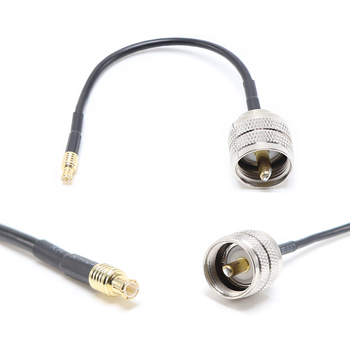 Пигтейл на кабель RG174 - 15 см / MCX male - UHF male / [PG0403]