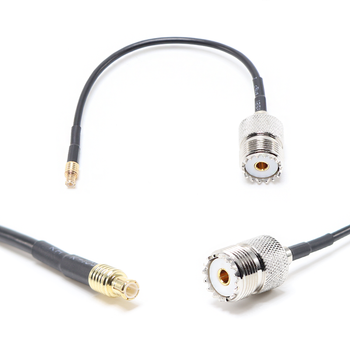 Пигтейл на кабель RG174 - 15 см / MCX male - UHF female / [PG0409]