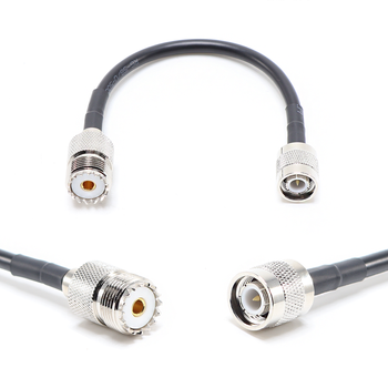 Пигтейл на кабель RG58 - 15 см / TNC male - UHF female / [PG0482]