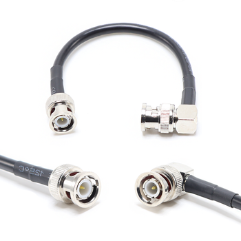 Пигтейл на кабель RG58 - 15 см / BNC male - угловой BNC male / [PG0140]