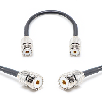 Пигтейл на кабель RG58 - 15 см / UHF female - UHF female / [PG0280]