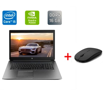 Мобильная рабочая станция Б-класс HP zBook 17 G5 / 17.3" (1920x1080) IPS / Intel Core i5-8400H (4 (8) ядра по 2.5 - 4.2 GHz) / 16 GB DDR4 / 240 GB SSD / nVidia Quadro P2000, 4 GB GDDR5, 128-bit / WebCam / Fingerprint б/у + Подарок Беспроводная мышь / USB