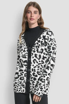 Кардиган DKNY 42(S) Чёрный-белый (155449)