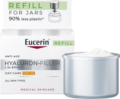 Wkład wymienny Krem z filtrem do twarzy Eucerin Hyaluron-Filler + 3x Effect nawilżający SPF 30 50 ml (4005800366475)