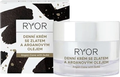 Krem do twarzy nawilżający Ryor Argan Care ze złotem i olejkiem arganowym 50 ml (8594007970371)