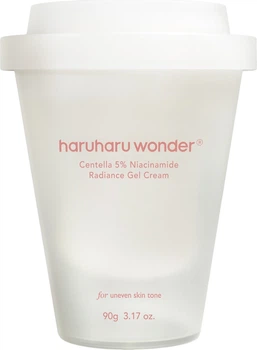 Крем-гель для обличчя Haruharu Centella 5% Niacinamide Radiance зволожувальний 90 г (8809532221998)