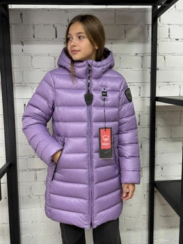 Дитяча демісезонна куртка для дівчинки Blauer 12 р 152 см Фіолетова (12346035)