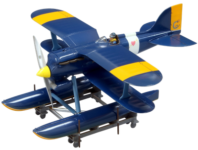 Kolekcjonerski model do składania Fine Molds Curtiss R3C-0 Porco Rosso z figurką Curtisa 1:48 (FG2) (4536318622024)