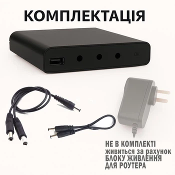 Бесперебойник (UPS) для WI-Fi роутера 15600 mAh 2А поддерживает 5/9/12V до 14 часов автономной работы