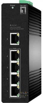 Промисловий комутатор LevelOne Hilbert IGS-2105P Чорний (IGS-2105P)