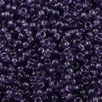 RR-157 Бісер Miyuki Round Rocailles 11/0 (фіолетовий прозорий темний), 50 г