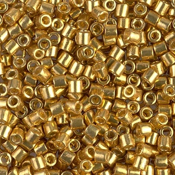 DBL-1832 Бісер Miyuki Delica Beads 8/0 (металізований золотистий), 50 г