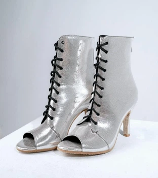 Женские ботильоны Andre для танцев High Heels 35 серебристые