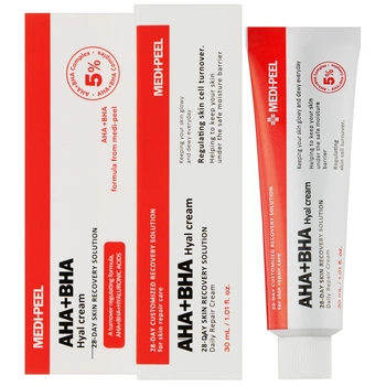Обновляющий крем для лица с комплексом кислот Medipeel AHA BHA 28 Days Hyal Cream