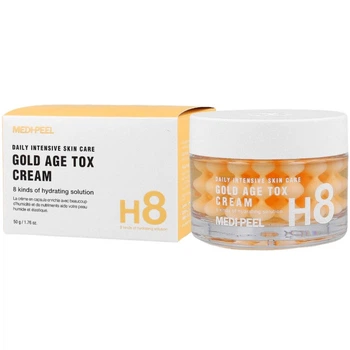 Антивозрастной капсульный крем с экстрактом золотого шелкопряда Medipeel Gold Age H8Tox Cream